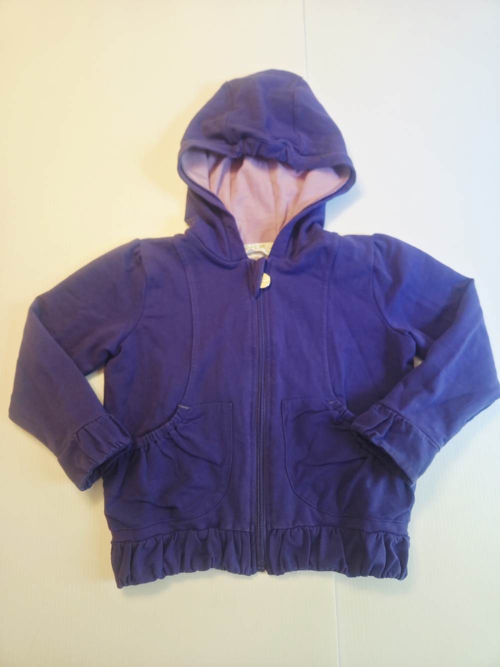 Peekaboo Beans Let's Be Friends Purple Hooded Jacket Size 5